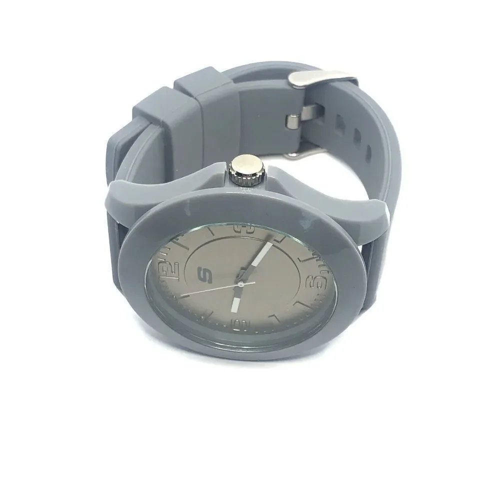 Skechers SR5011 Men's Grey Silicone Analog Grey Dial Quartz Genuine Watch OP158